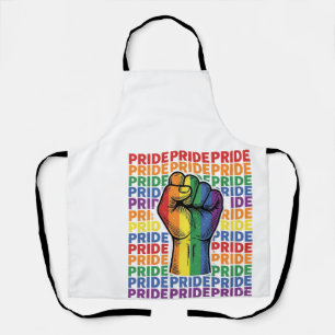 Tablier Conception de T-shirt arc-en-ciel Vintage Pride Ra