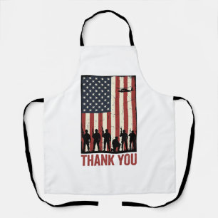 Tablier Conception de T-shirt de drapeau américain militai