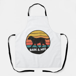Tablier Conception de T-shirt vintage Bark And Meo Dog Sun