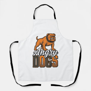 Tablier Conception de typographie Bulldog vintage Angry Do