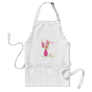 Tablier Conception florale rose