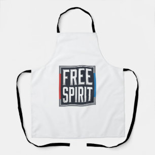 Tablier Conception Graphique Boîte Esprit Libre Patriotiqu