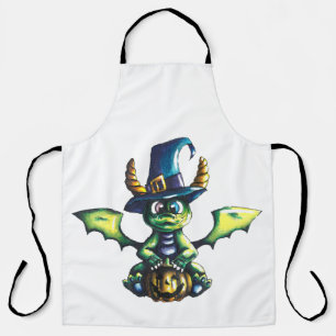 Tablier Conception magique du dragon d'Halloween