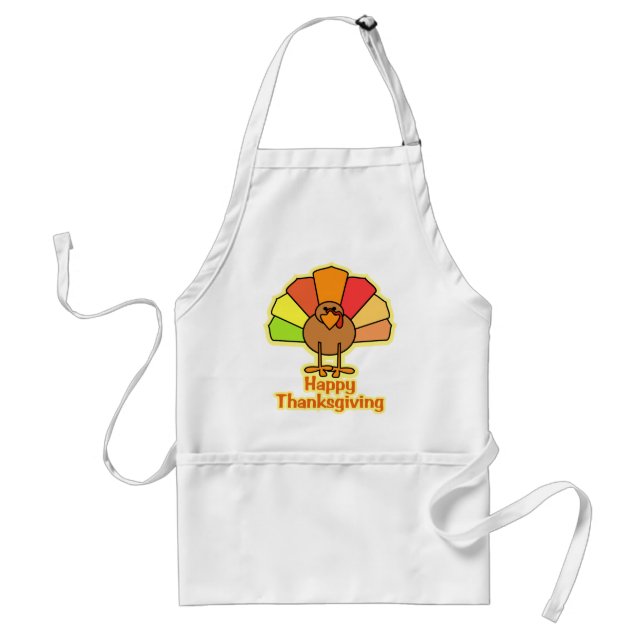 Tablier Conception mignonne de bon thanksgiving de bande (Devant)