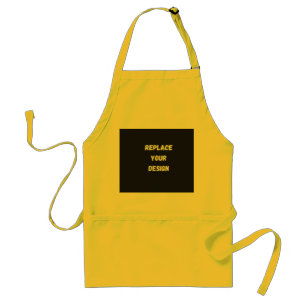 Tablier Conception simple noire personnalisée Ajouter une