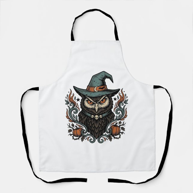 Tablier Conception vectorielle de chapeau de sorcière de h (Recto)