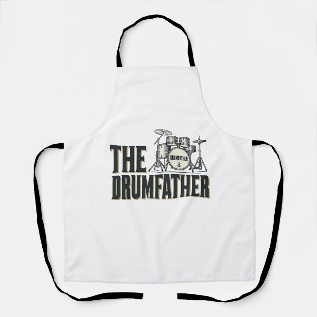 Tablier Conception vectorielle de citation de batteur Drum (Recto)