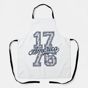 Tablier Conception vectorielle patriotique florale vintage