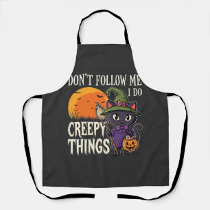 Tablier Conceptions de chat de sorcière d'Halloween de cho
