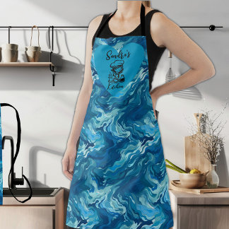 Tablier Cook Nom Ocean Wave Chef Apron