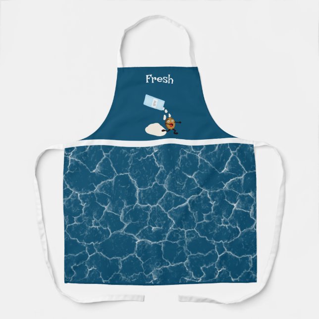 Tablier Cookie amusant tout-en impression tablier, moyen (Recto)