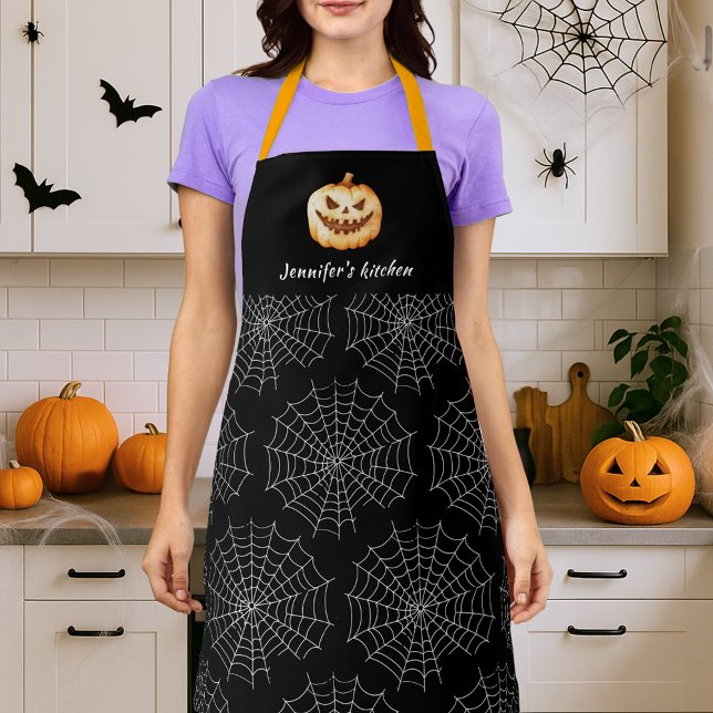 Tablier Cookie Citrouille Halloween personnalisé (Créateur téléchargé)