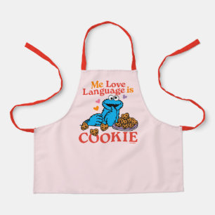 Tablier Cookie Monster Citation de la Saint Valentin