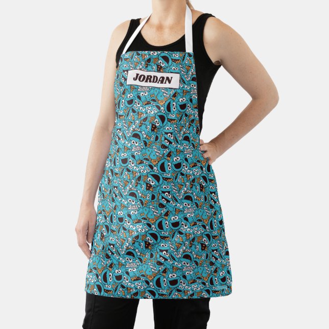 Tablier Cookie Monster | Nom Nom Nom Nom Motif (Insitu)