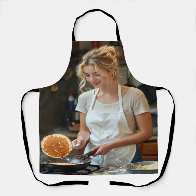 Tablier Cooking Pancakes Photo Customize (Recto)