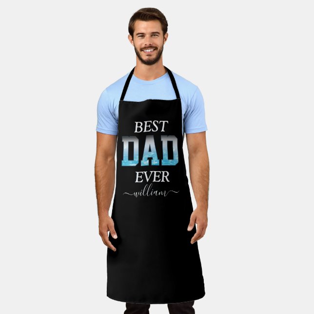 Tablier Cool Meilleure Fête des pères papa jamais (Porté)