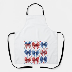 Tablier Coquette American Flag Coquette Bow 4 juillet