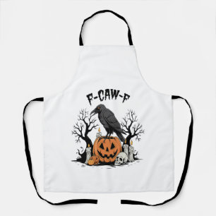 Tablier Corbeau drôle, F-Caw-F, Corbeau Crâne, Corbeau Got
