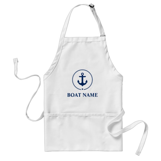 Tablier Corde d'Ancre Nautical Boat Name (Devant)