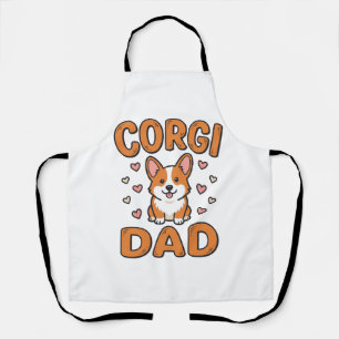 Tablier Corgi Papa Gravure Vintage T-shirt pour amateur de