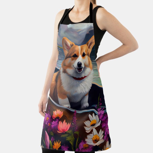 Tablier Corgi sur une pagaie : une aventure Pittoresque (Insitu)