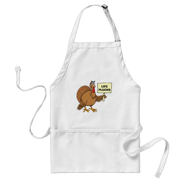 Tablier Corny Thanksgiving Blagues Vie Plucks (Devant)