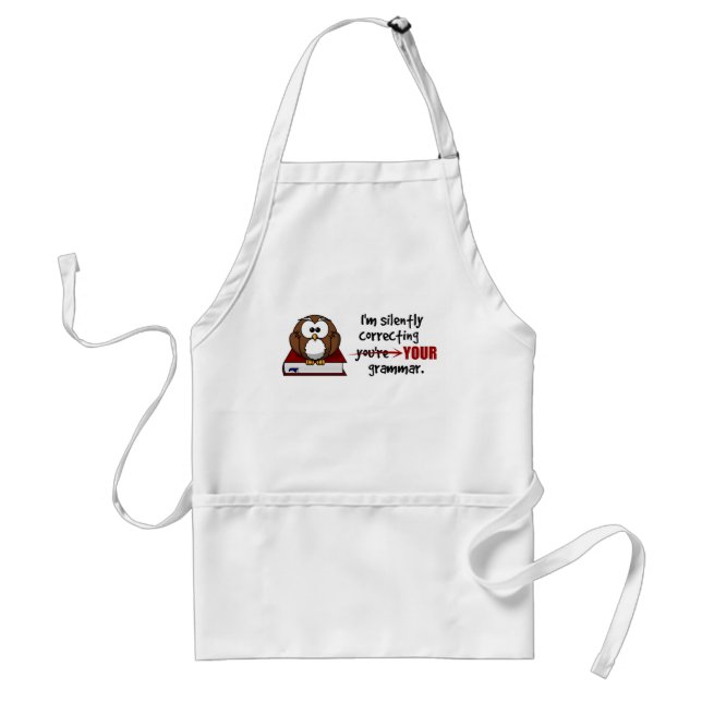 Tablier Correction silencieuse de votre chou sarcastique d (Devant)
