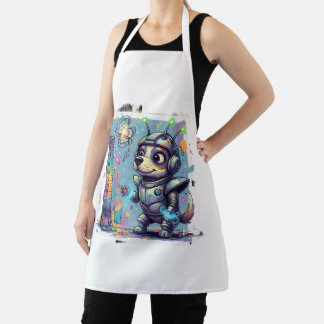 Tablier Cosmic Pup Ranger Apron