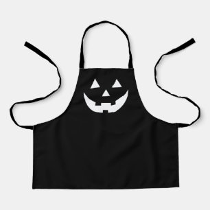 Tablier Costume citrouille de Jack-o'-lantern noir d'Hallo