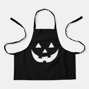 Tablier Costume citrouille de Jack-o'-lantern noir d'Hallo