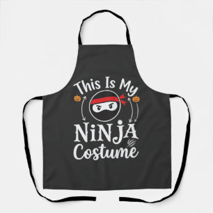 Tablier Costume de ninja drôle Design Halloween_1