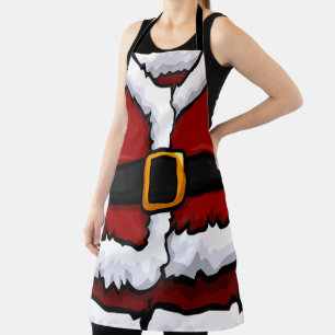 Tablier Costume de Noël pour le Père Noël drôle