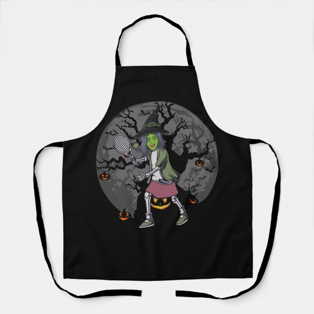 Tablier Costume De Sorcière Halloween Tennis Pour Joueur D (Recto)
