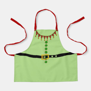 Tablier Costume d'elfe de père Noël