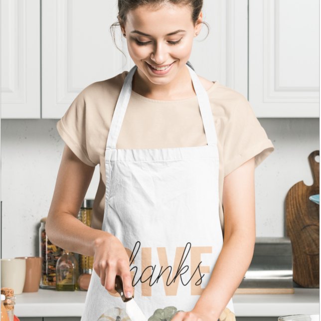 Tablier Cosy Pastel Donner Merci et Citrouille (Créateur téléchargé)