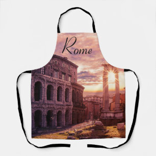 Tablier Coucher de soleil sur le Colisée de Rome à Rome