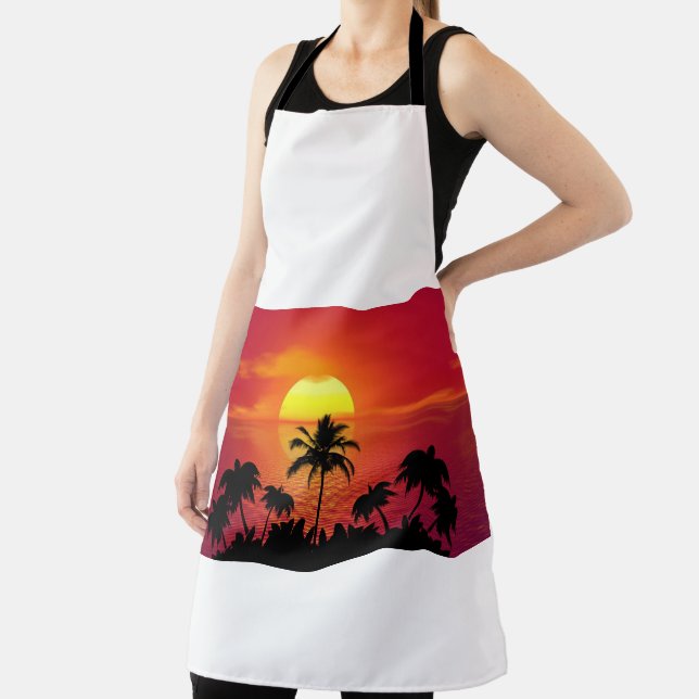 Tablier Coucher de soleil tropical (Insitu)