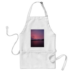 Tablier Coucher de soleil violet sur le lac Arrowhead