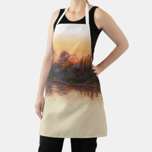 Tablier "Coucher du soleil sur la rivière" Apron
