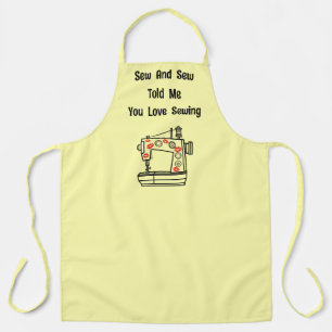 Tablier Coudre Et Coudre M'A Dit Que Tu Aimais Coudre