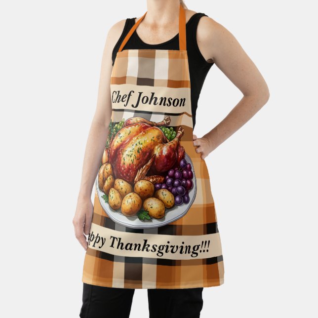 Tablier Couleurs d'automne bon thanksgiving (Insitu)