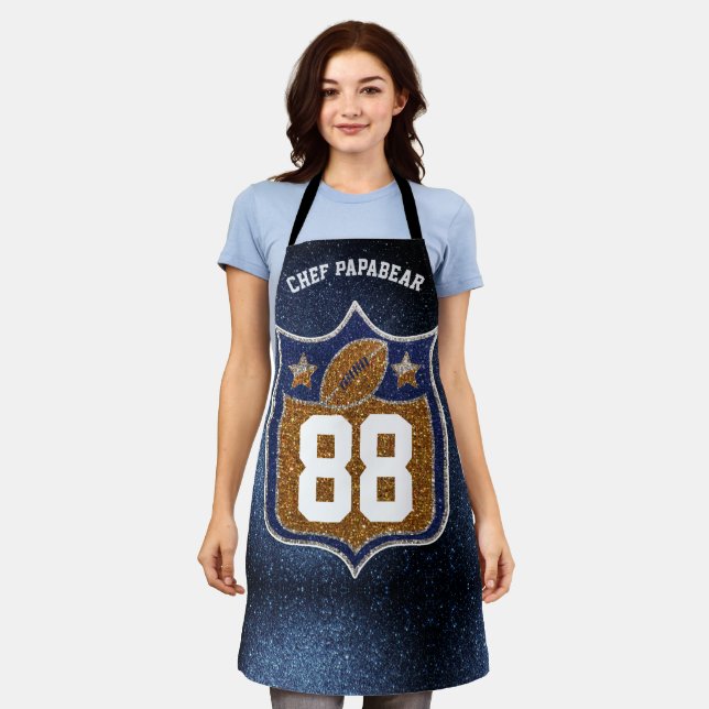 Tablier Couleurs de l'équipe de football de l'école de Par (Porté)