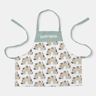 Tablier Couleurs de terre Arc-en-ciel Jungle Animaux Motif