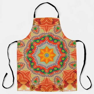 Tablier Couleurs d'énergie vibrantes : design mandala.