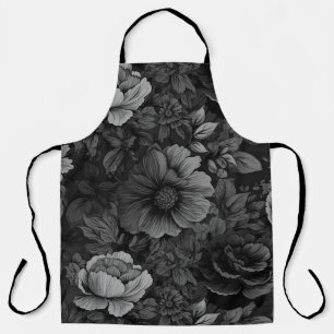 Tablier Couleurs feutrées uniques imprimé floral vintage