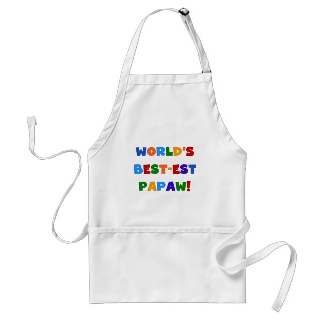 Tablier Couleurs vives Meilleures t-shirts et cadeaux Papa (Devant)