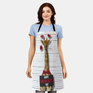 Tablier Coupable Mugshot Giraffe Drôle Heureuse Sainte-Val