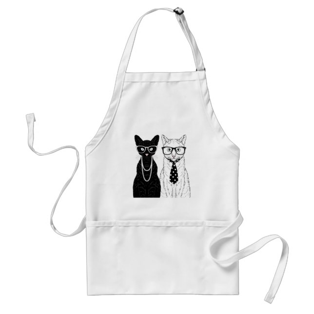 Tablier Couples de chat (Devant)