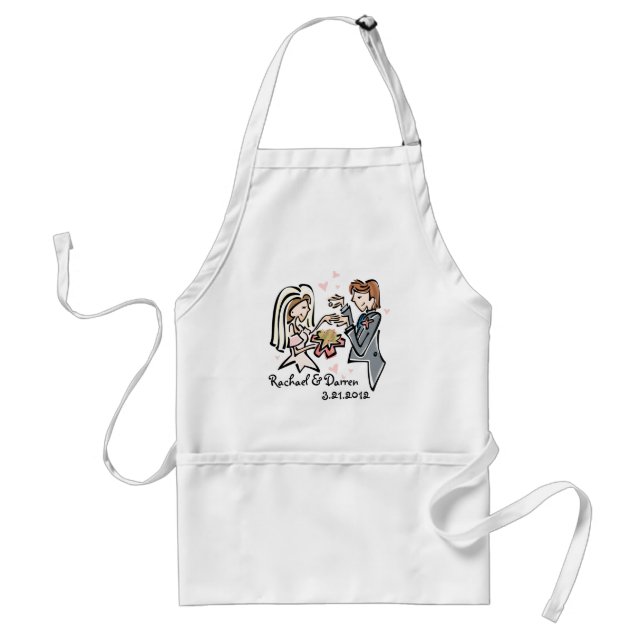 Tablier Couples de mariage (Devant)