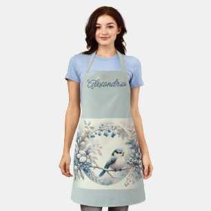 Tablier Couronne de baies de merlebleu d'hiver